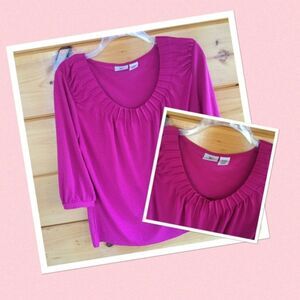 Worthington Comfy Soft Petit Large Top Blouse